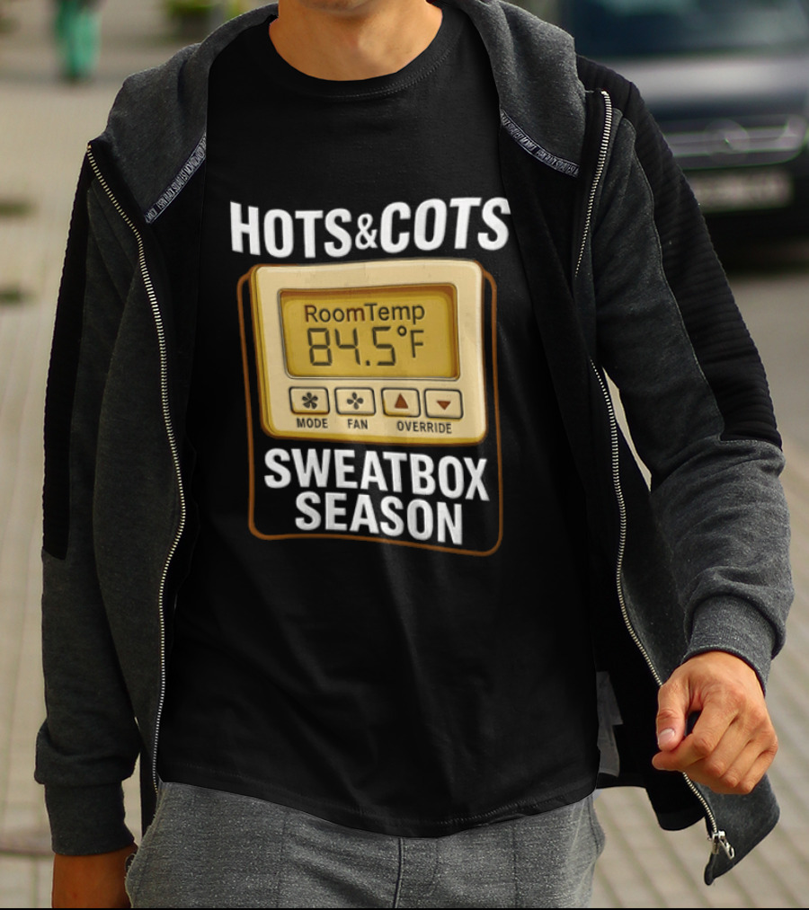 Hots And Cots Sweatbox Season Room Temp 84.5°F T-Shirt