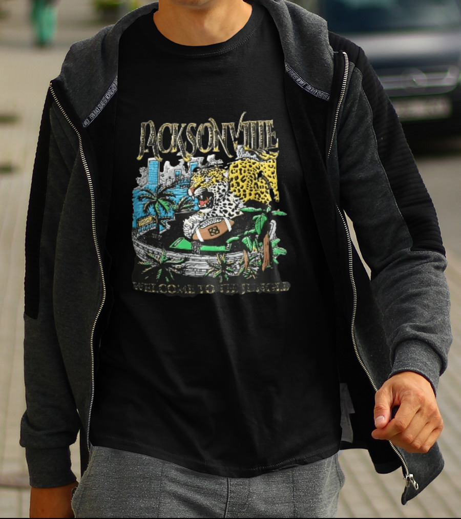 Jacksonville Welcome To The Jungle Leopard Football Stadium T-Shirt