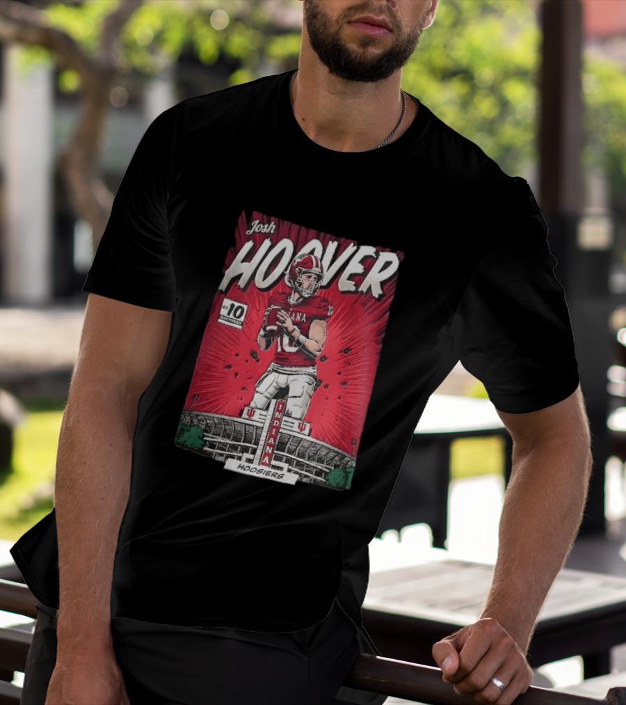 Josh Hoover Indiana Hoosiers Football Quarterback No 10 T-Shirt