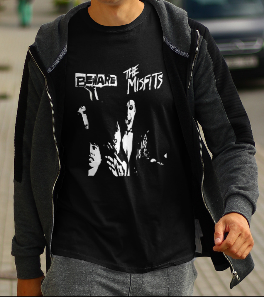 Beware The Misfits Punk Rock Band T-Shirt