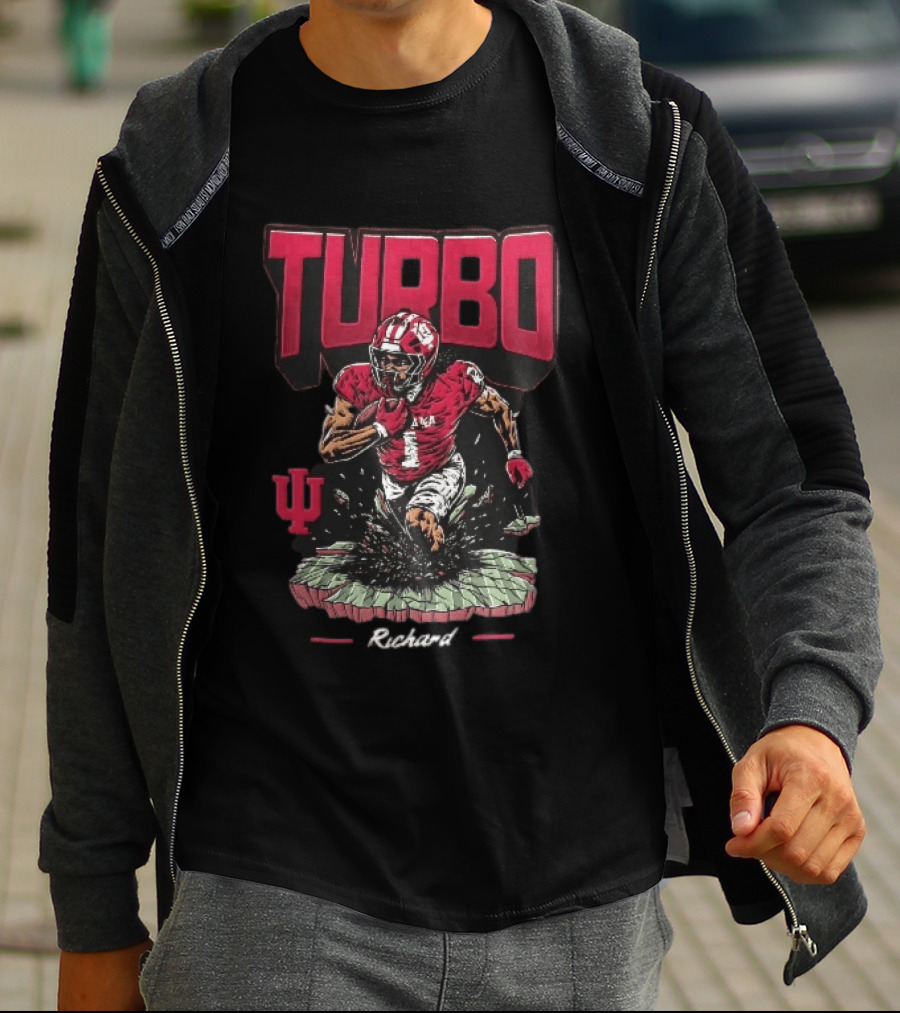 Turbo Richard Indiana Football Running Back Explosion T-Shirt