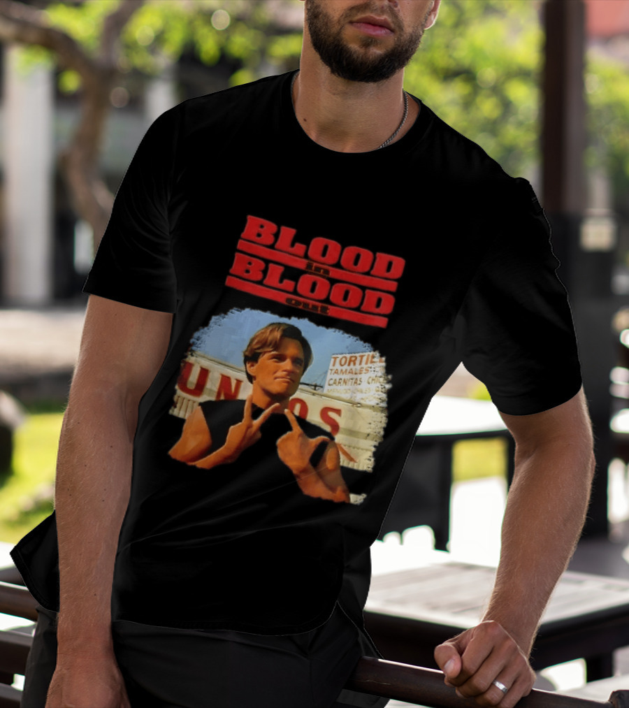 Blood In Blood Out Hand Gesture Tortillas Tamales Carnitas Image T-Shirt