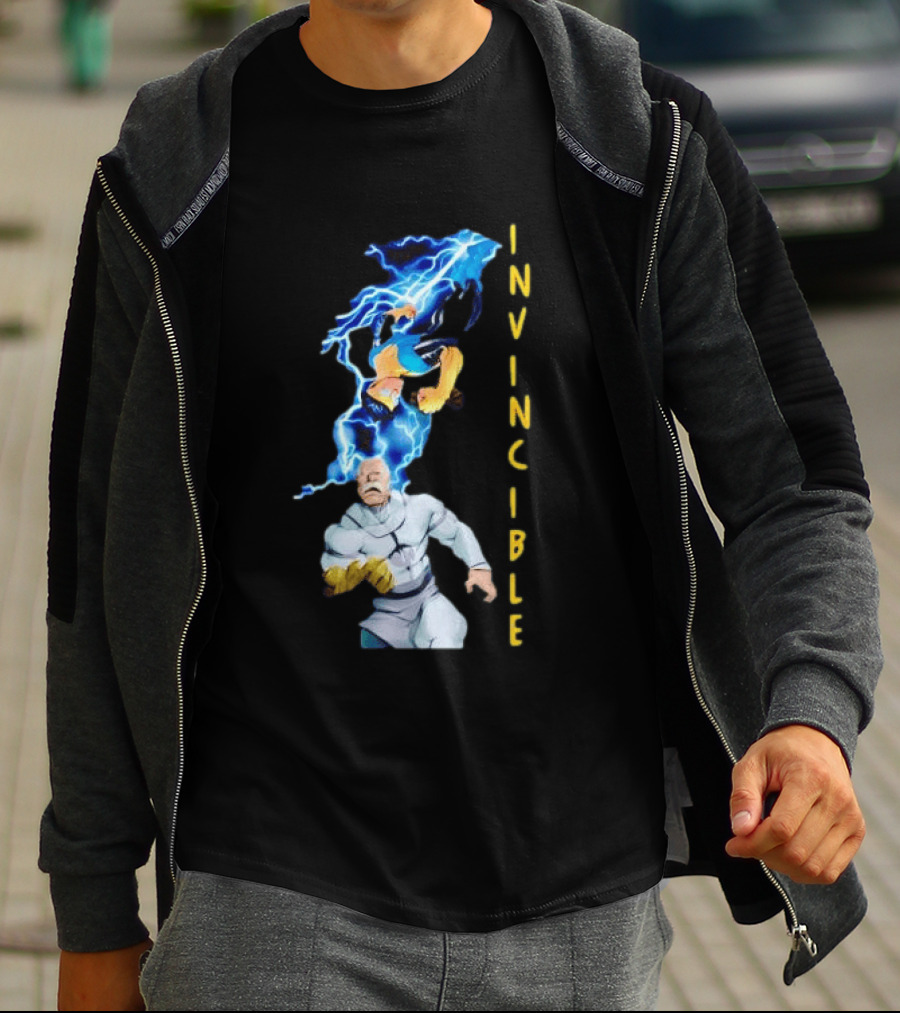 Invincible Vs Conquest Lightning Battle T-Shirt
