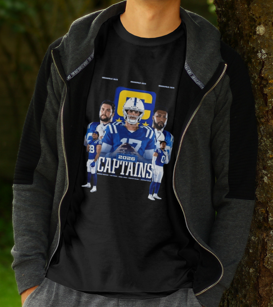 Colts Football 2026 Captains Sports Team T-Shirt