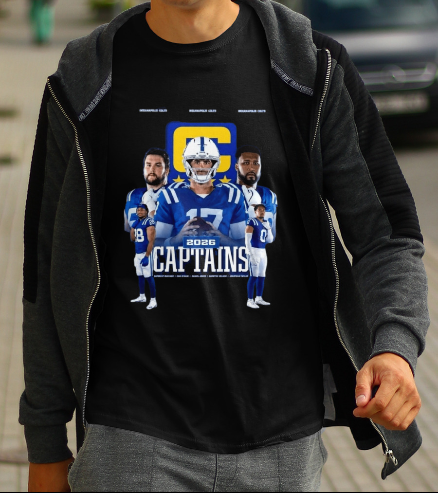 Colts Football 2026 Captains Sports Team T-Shirt