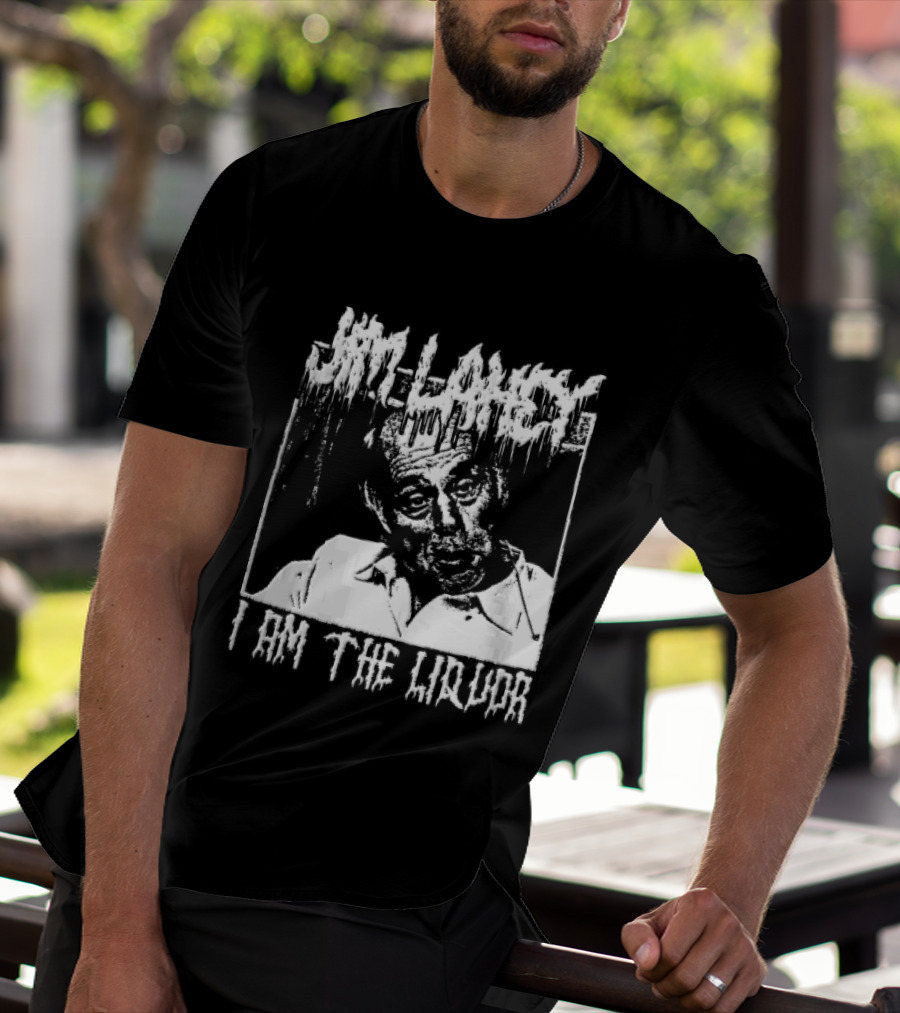 Jim Lahey I Am The Liquor Death Metal Halftone T-Shirt