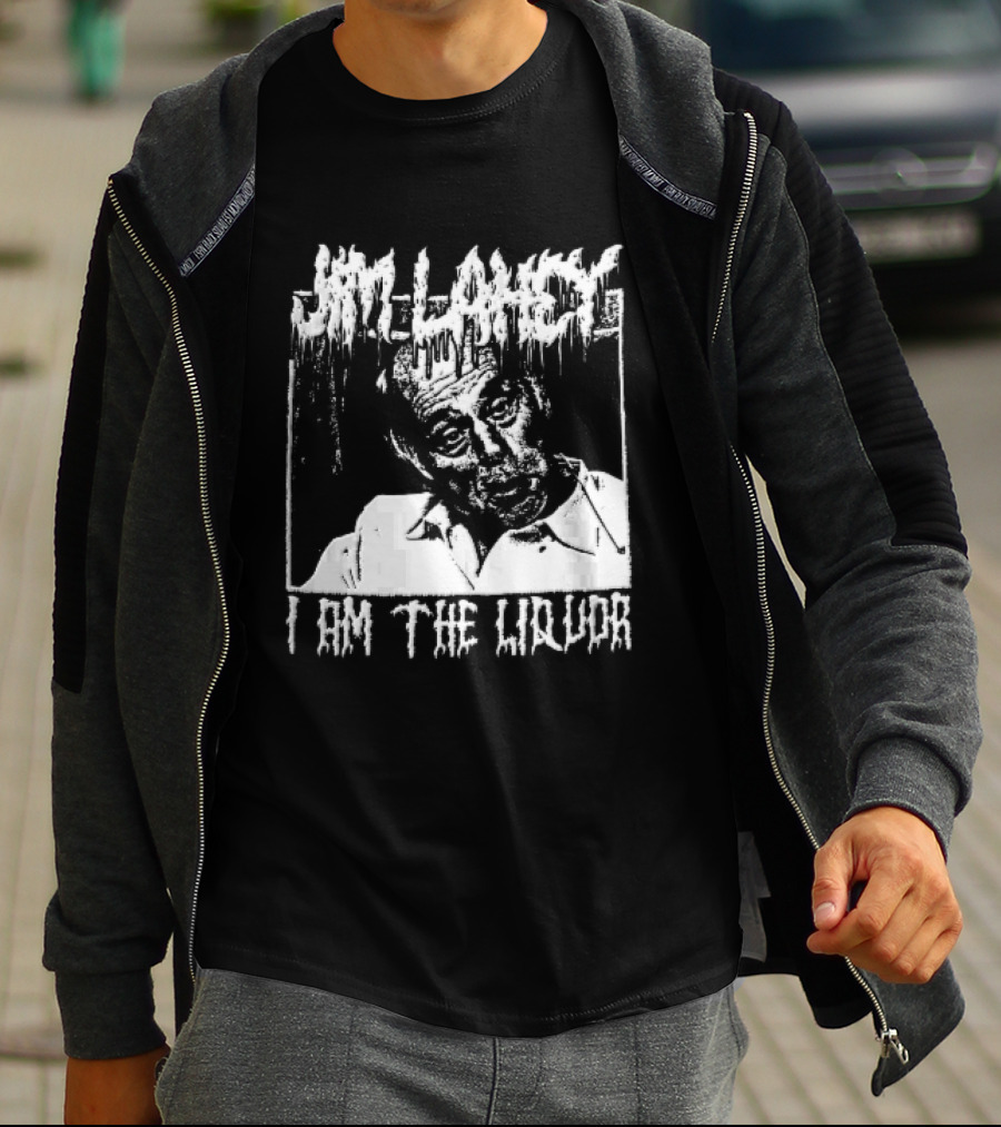 Jim Lahey I Am The Liquor Death Metal Halftone T-Shirt