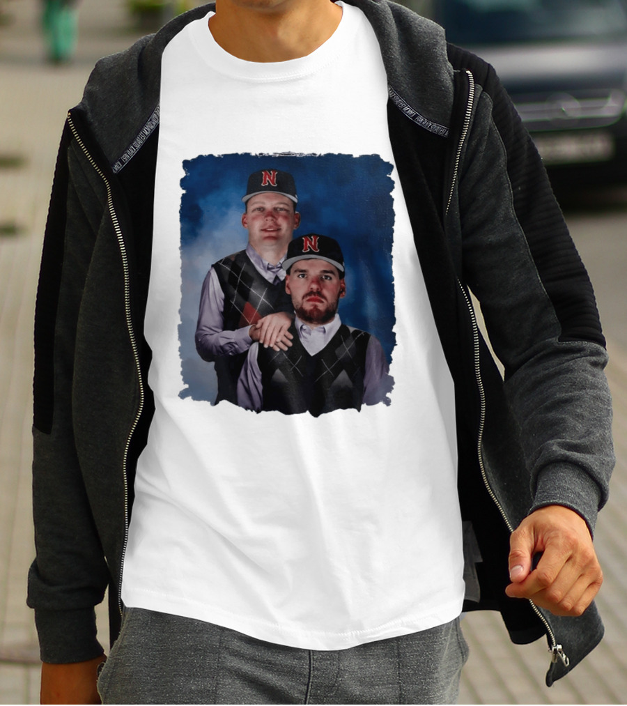 Brock Wilken And Luke Step Brothers N Cap Baseball T-Shirt