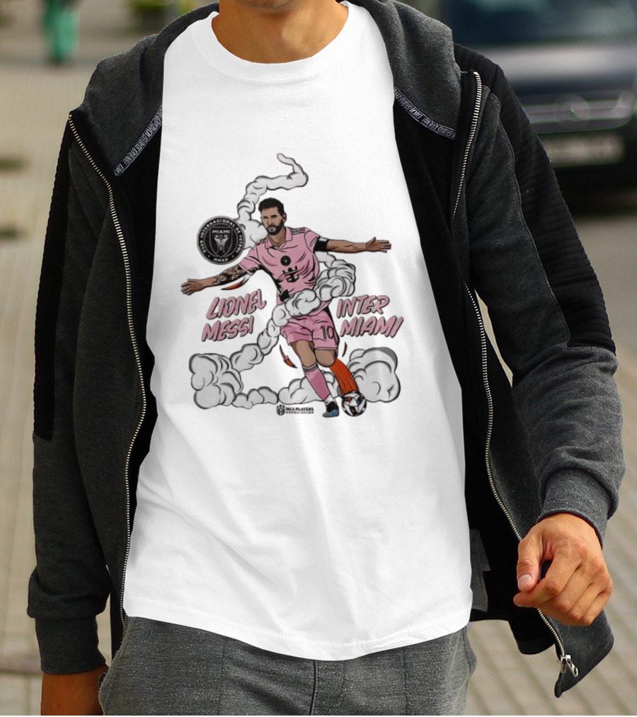 Lionel Messi Inter Miami CF 10 Soccer Player Pose MLS T-Shirt
