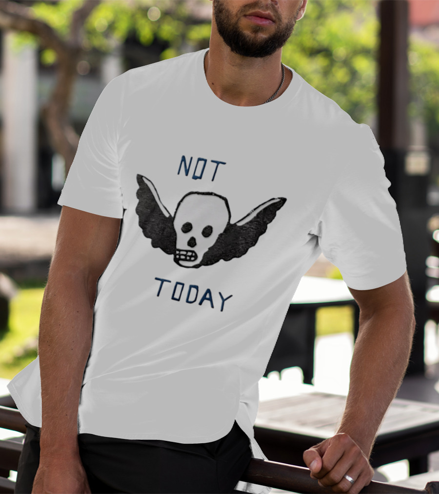 Outer Banks Not Today Skull Winged Graphic Chase Stokes John B T-Shirt