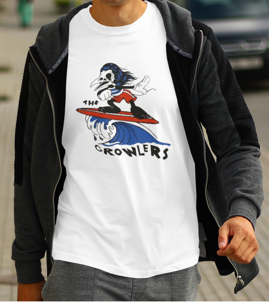 The Growlers Surfing Cartoon Character Wave Adventure T-Shirt