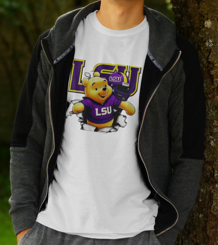 LSU Tigers Winnie The Pooh Football Team T-Shirt