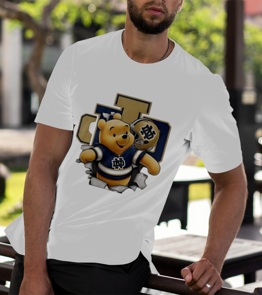 Notre Dame Fighting Irish Winnie The Pooh Football Fan Gear T-Shirt
