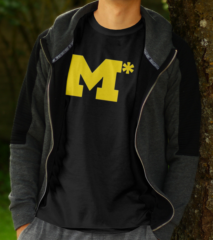 Michigan Wolverines M Asterisk 0.01 Seconds T-Shirt