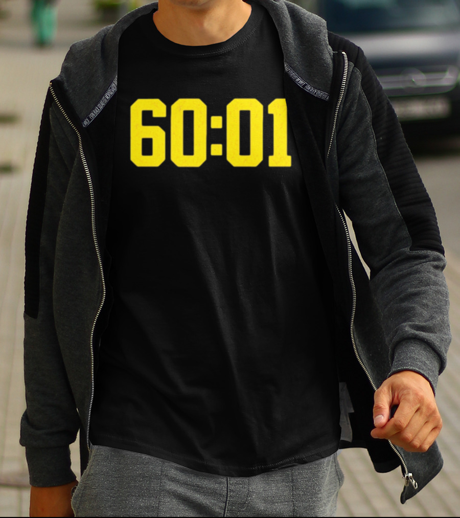 Michigan Wolverines 60 01 Sports Team Victory Time Code T-Shirt