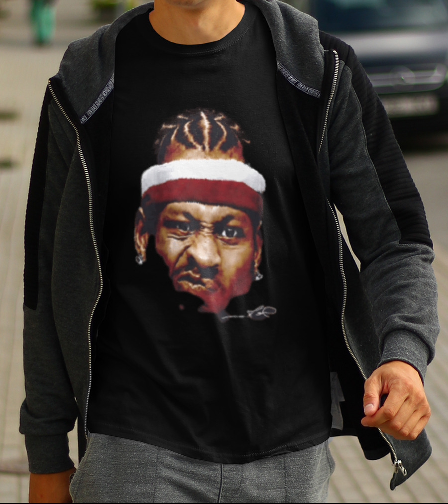 Naomi Osaka Allen Iverson Big Face Collaboration Headband Basketball T-Shirt