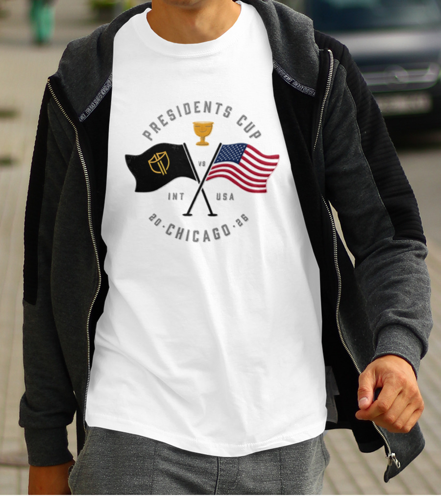 Presidents Cup Int Vs USA Chicago 2026 Golf Tournament T-Shirt