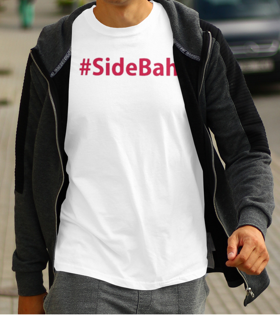 Trending #SideBah Pink Hashtag Fashion T-Shirt