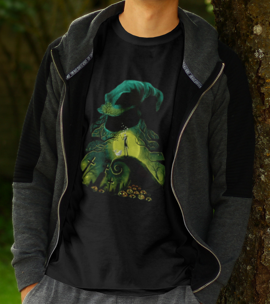Boogie Nights Jack Skellington Halloween Graveyard Scene T-Shirt