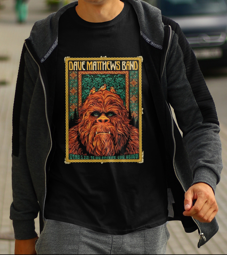 Dave Matthews Band The Gorge Amphitheatre George WA September 5 2026 Event With Orange Creature And Birds T-Shirt