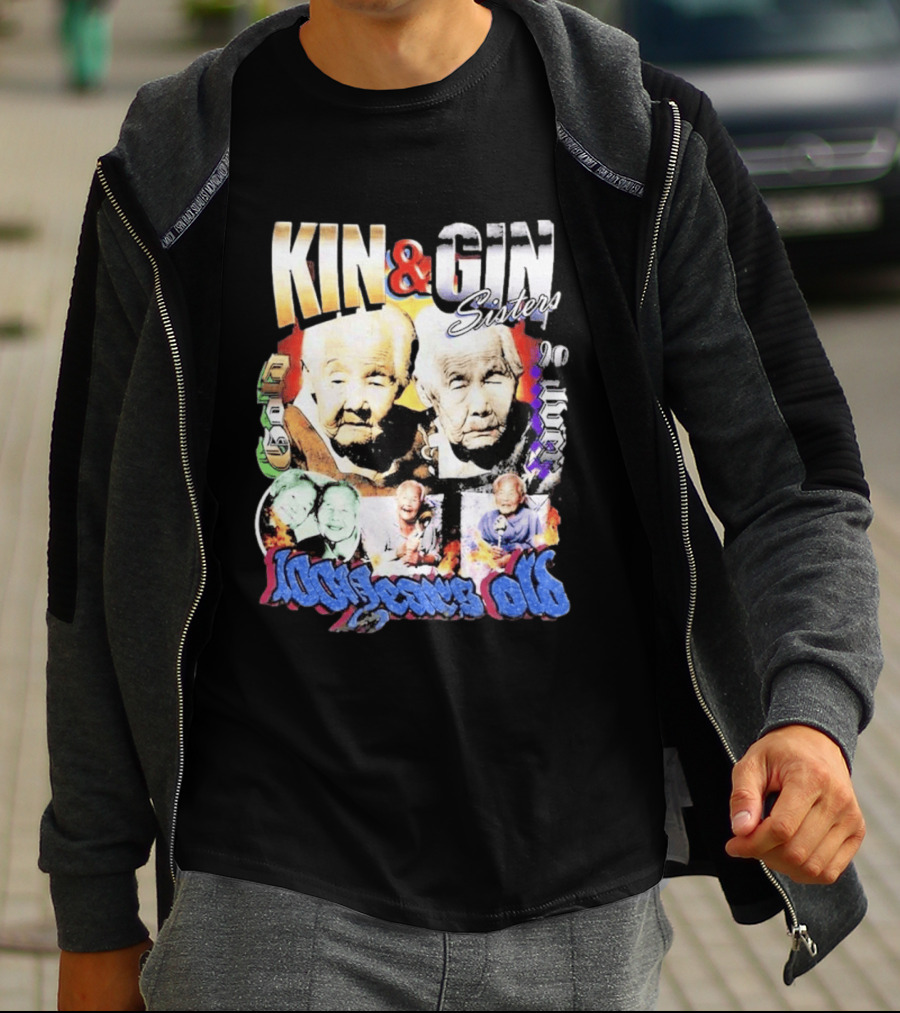 KIN & GIN Sisters 1008 Years Old 90 Logic T-Shirt
