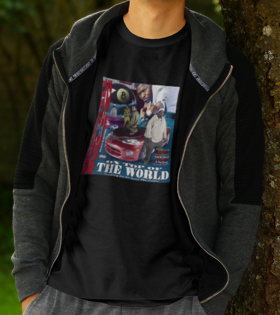 8 Ball On Top Of The World Featuring Mac Mall South Circle Space Age Pimpin Album T-Shirt