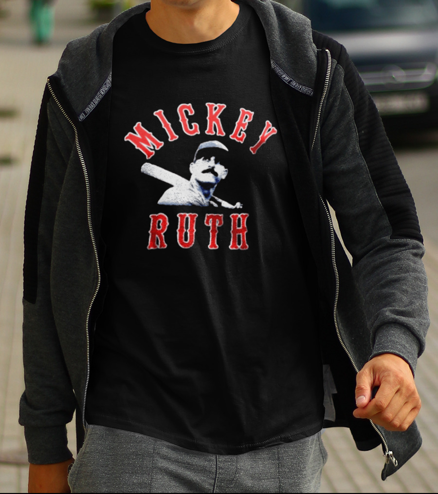 Mickey Ruth Baseball Player T-Shirt