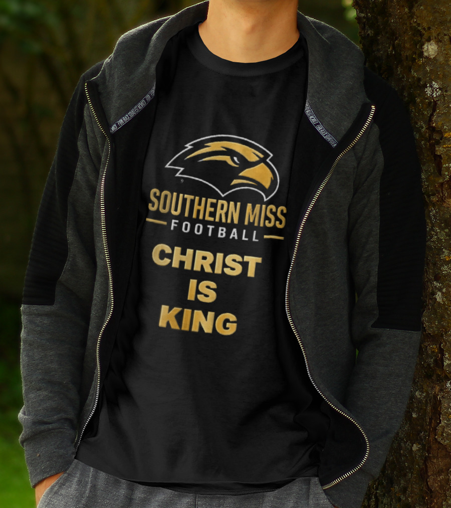 Southern Miss Golden Eagles Football Christ Is King Bird Head T-Shirt