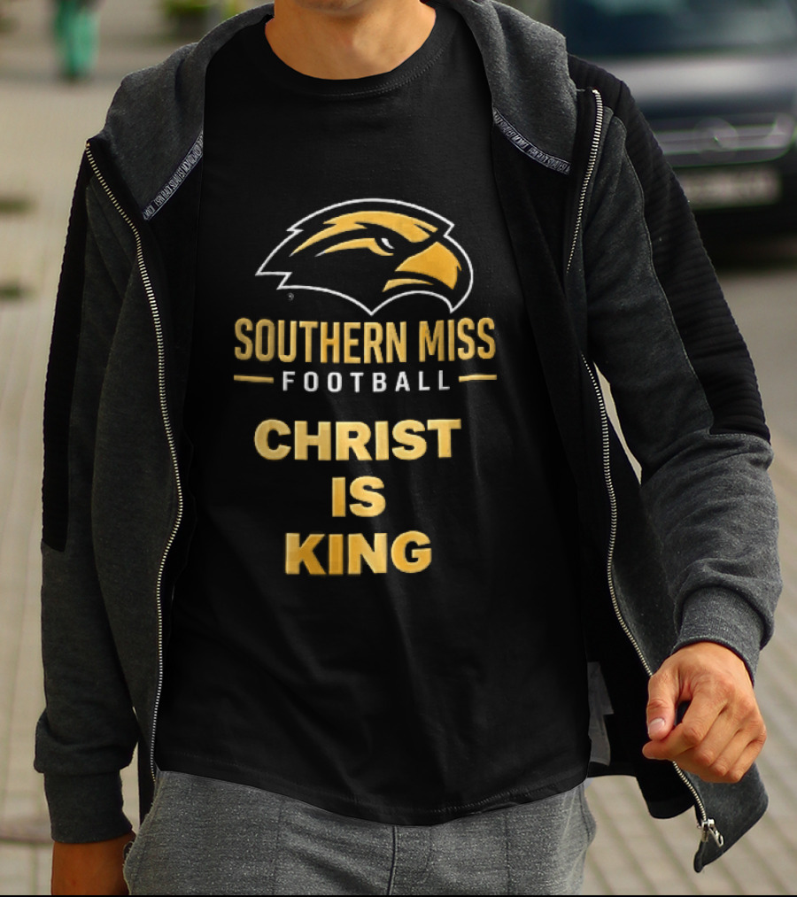 Southern Miss Golden Eagles Football Christ Is King Bird Head T-Shirt