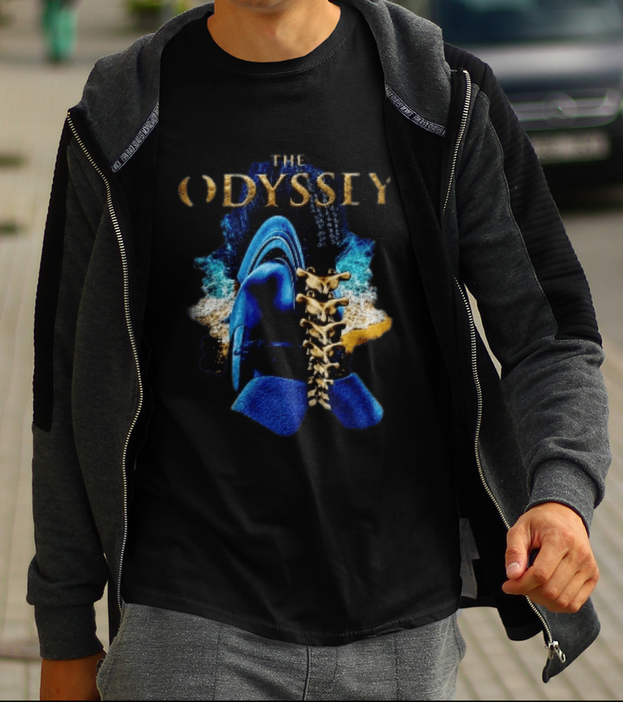 The Odyssey Warrior Helmet Spinal Cord Spine T-Shirt