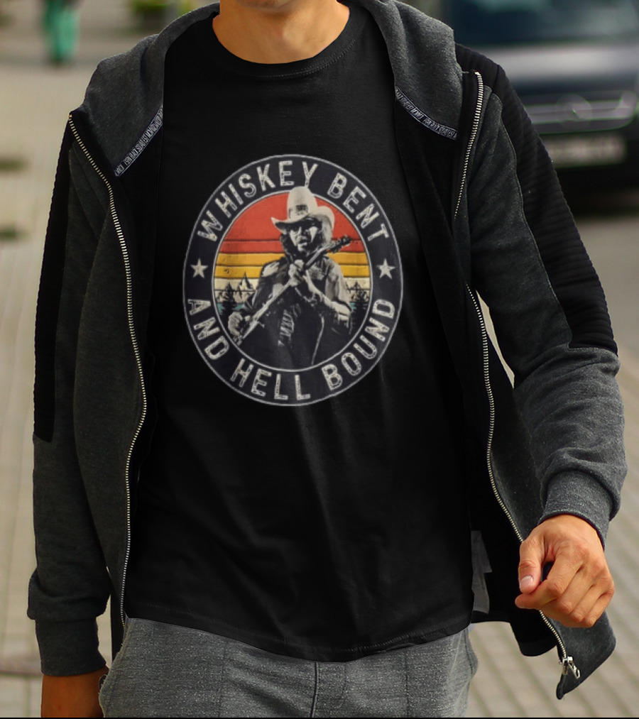 Whiskey Bent And Hell Bound Hank Williams Jr Music T-Shirt