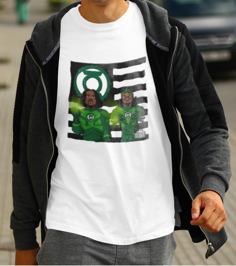 Lanterns X OutKast Comic Superheroes Green Light Power T-Shirt