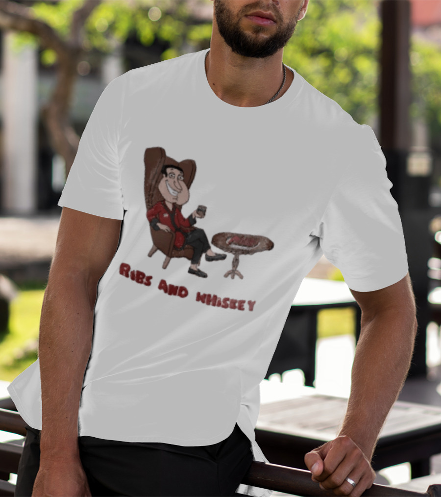 Family Guy Glenn Quagmire Ribs And Whiskey T-Shirt