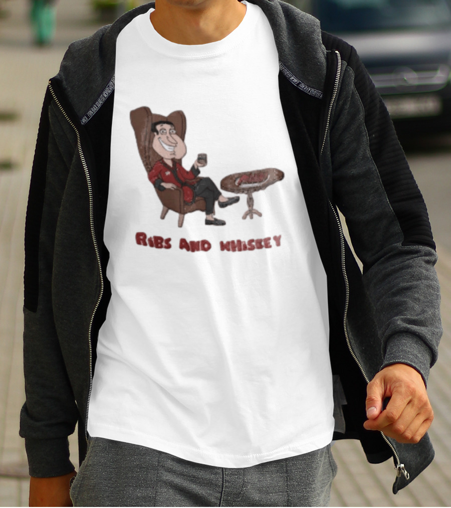 Family Guy Glenn Quagmire Ribs And Whiskey T-Shirt