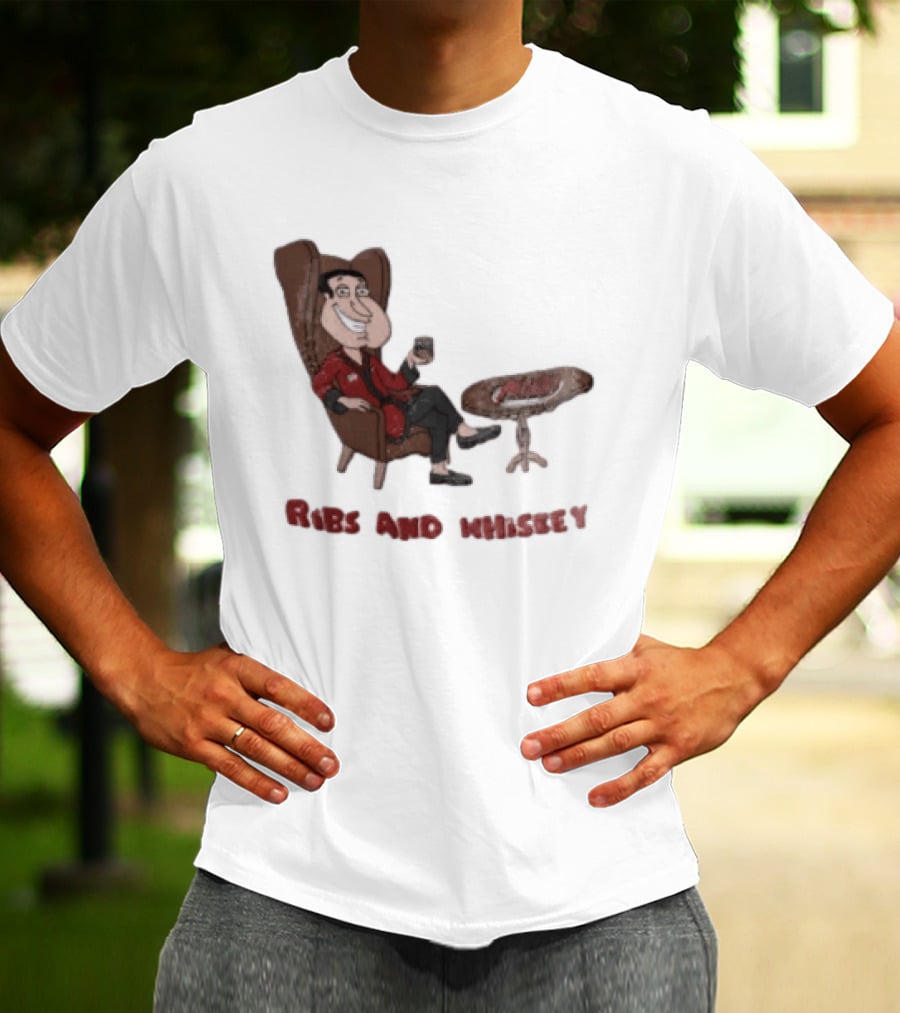 Family Guy Glenn Quagmire Ribs And Whiskey T-Shirt