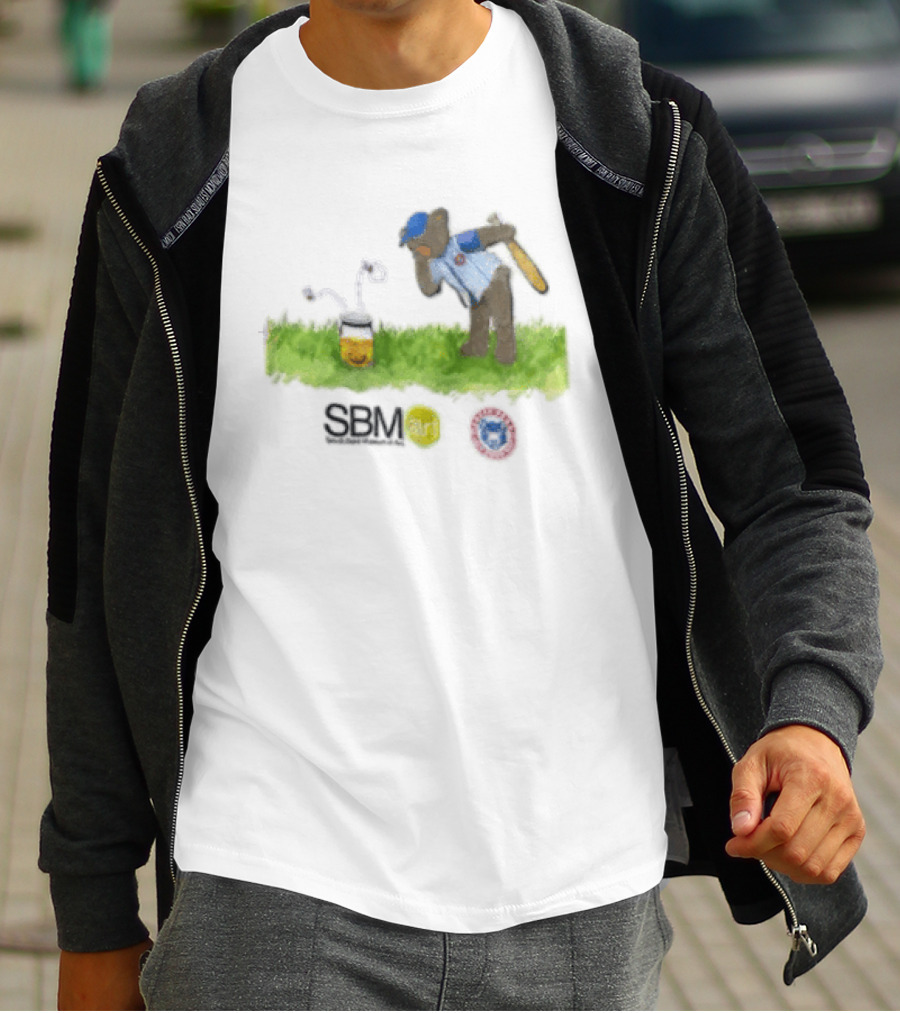 SB Mart South Bend Cubs Baseball Bear Museum T-Shirt