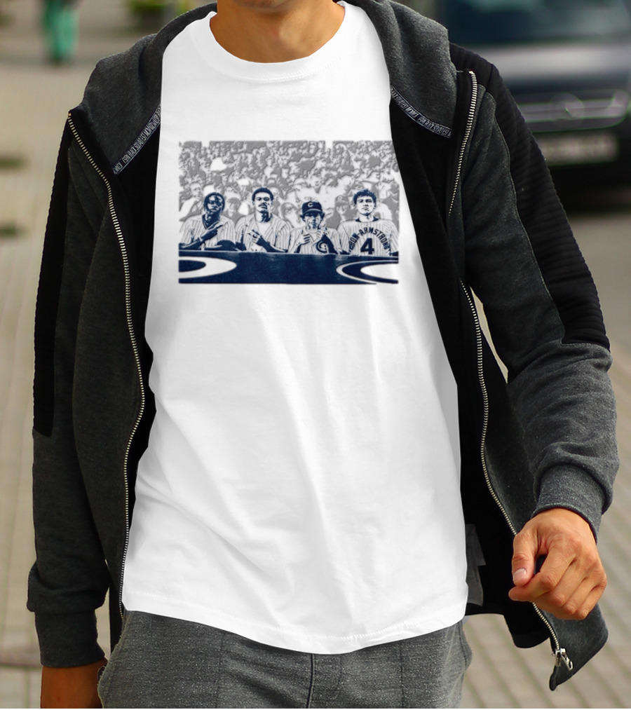 Screenshot 27 Chicago Cubs Baseball Players Wrigley Field Crowd T-Shirt