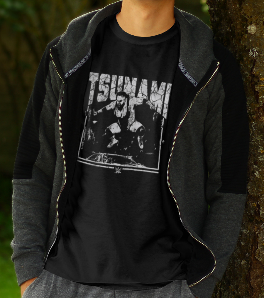 Bronson Reed Tsunami WWE Vision Wrestler Action Pose T-Shirt