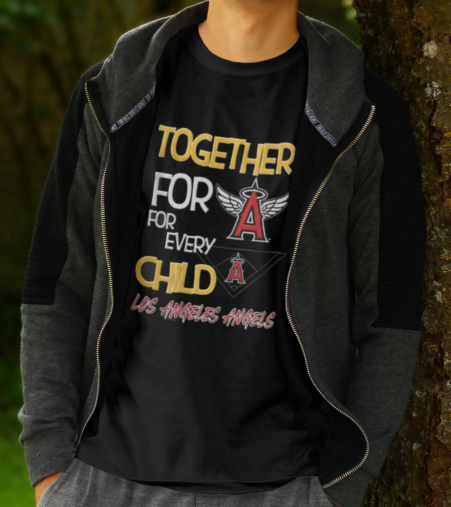 Los Angeles Angels Together For Every Child Winged Baseball Diamond T-Shirt