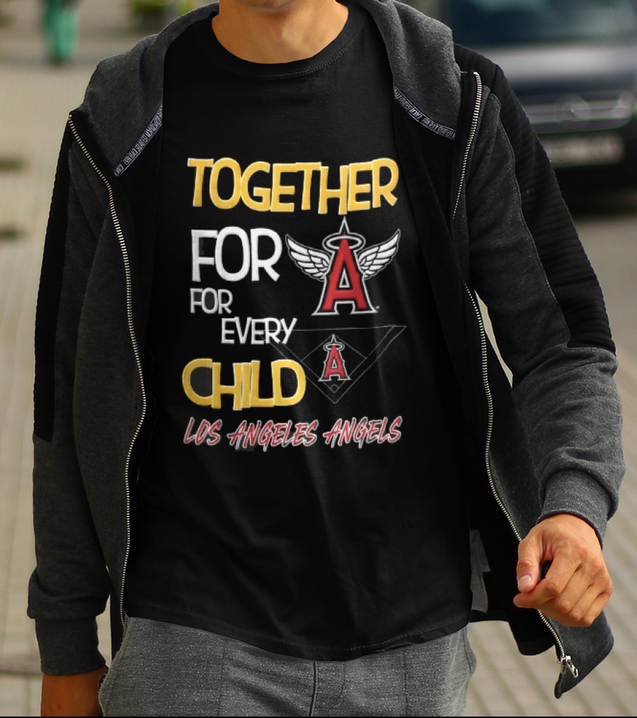 Los Angeles Angels Together For Every Child Winged Baseball Diamond T-Shirt