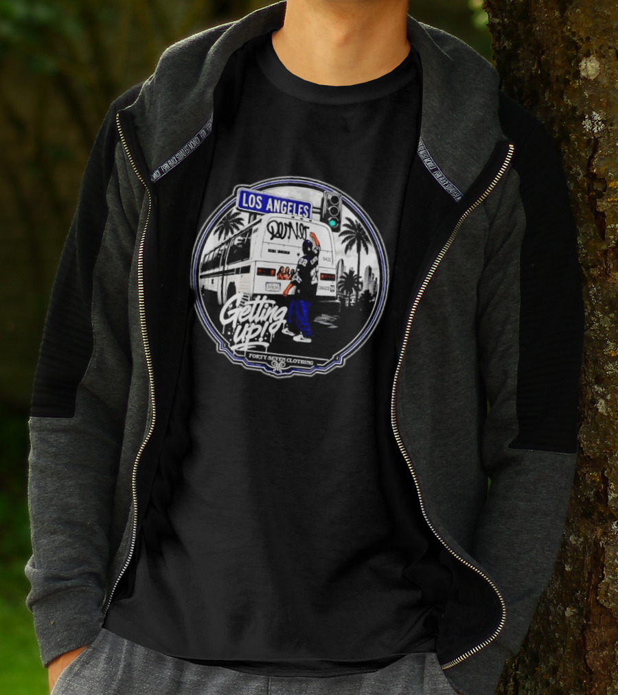Los Angeles Getting Up Graffiti Dallas Cowboys Forty Seven Clothing T-Shirt