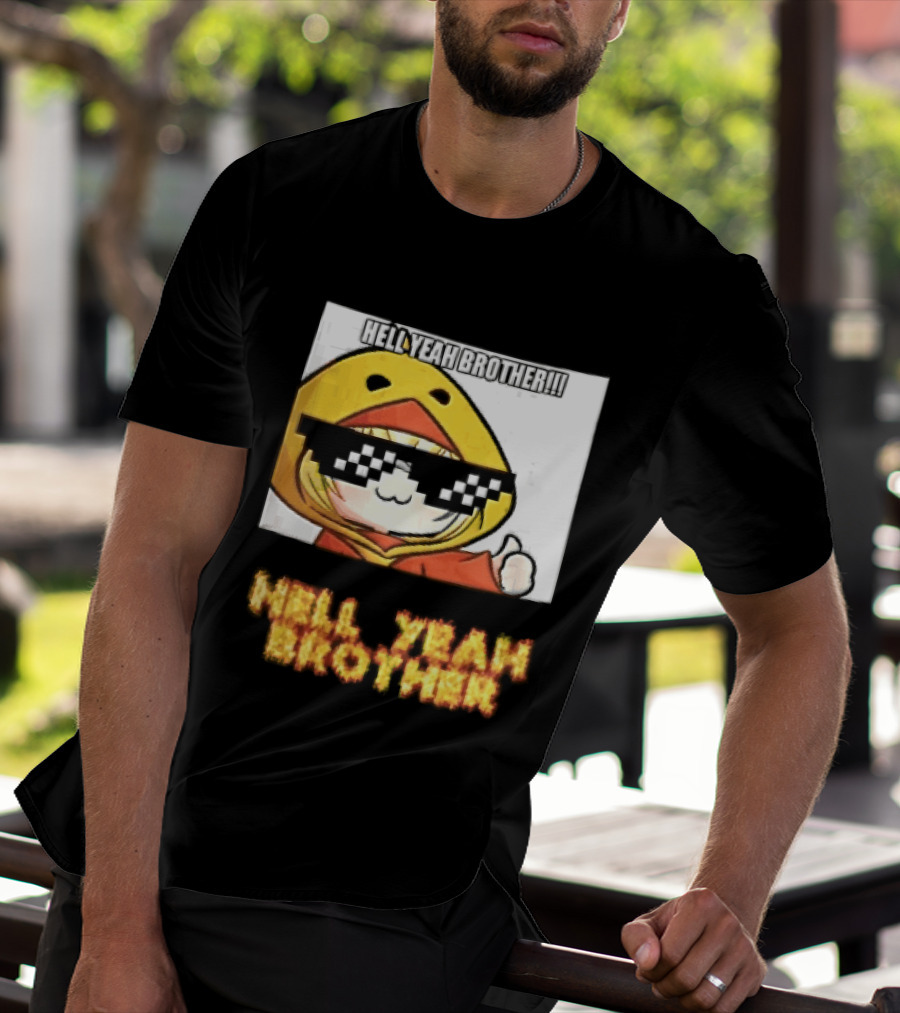 Hell Yeah Brother Cool Duck Meme Sunglasses Fun T-Shirt