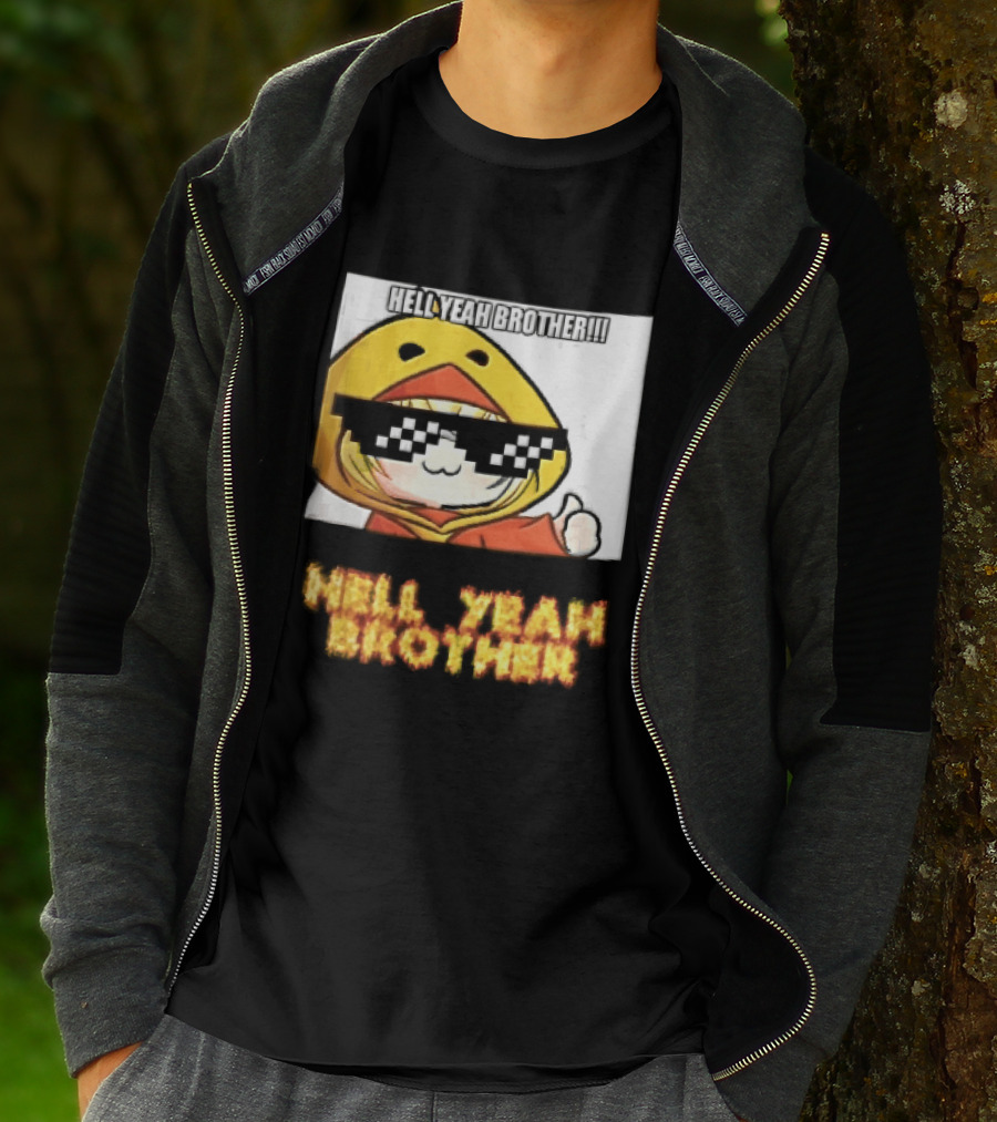 Hell Yeah Brother Cool Duck Meme Sunglasses Fun T-Shirt