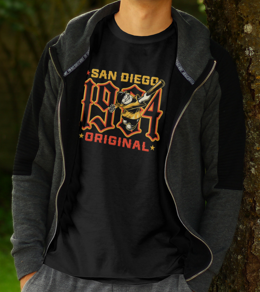 San Diego 1904 Original Retro Baseball Player T-Shirt