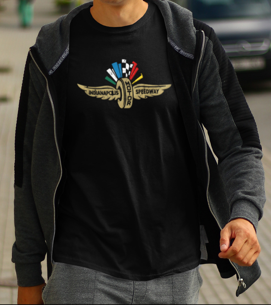 Indianapolis Motor Speedway Gold Winged Wheel Emblem 2026 T-Shirt