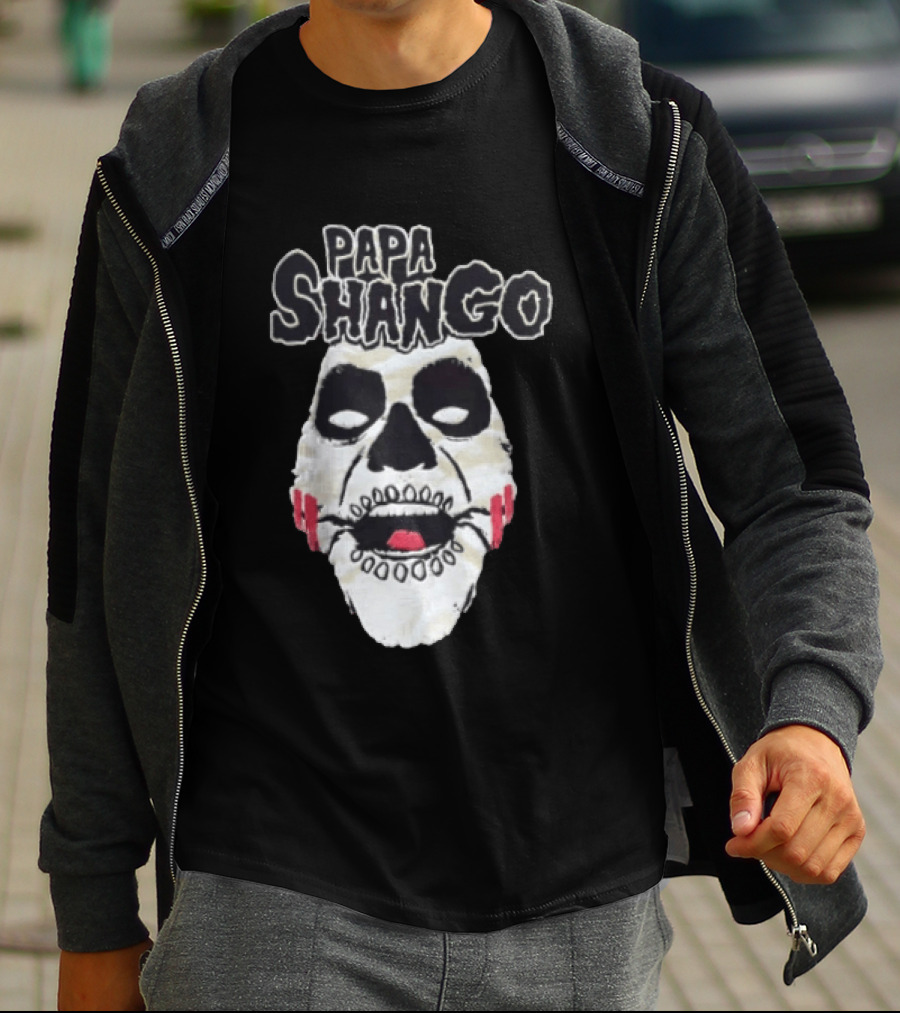 Papa Shango WWF Legends Of Wrestling Skull Mask T-Shirt