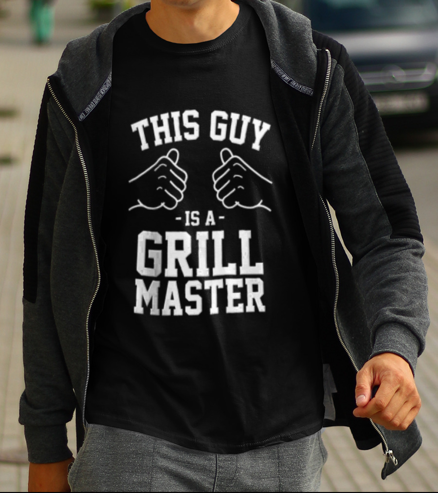 This Guy Is A Grill Master Thumbs Up BBQ Cookout Chef T-Shirt