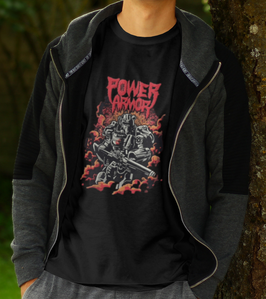 Power Armor Radioactive Fallout Gamer T-Shirt