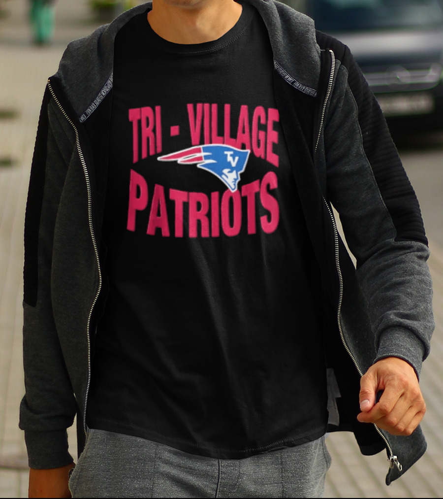 Tri Village Patriots New England Patriots Football 2026 Logo TV T-Shirt