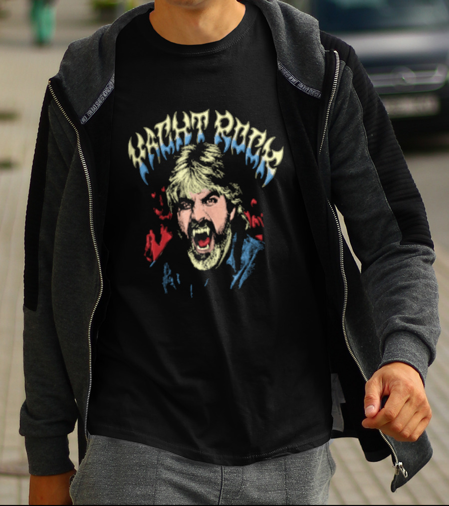 Yacht Rock Vampire Michael McDonald Fanged Face T-Shirt
